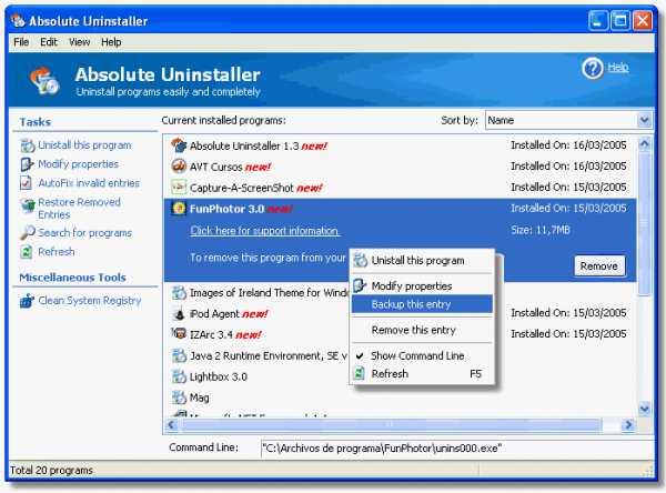 Windows 2012 Core Uninstall Program