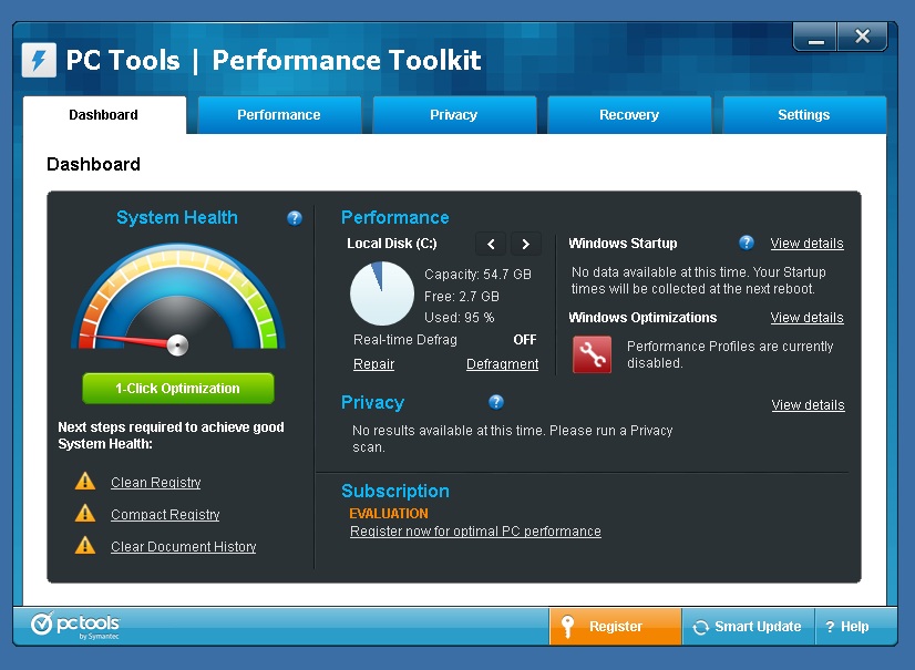 Pc tools performance toolkit